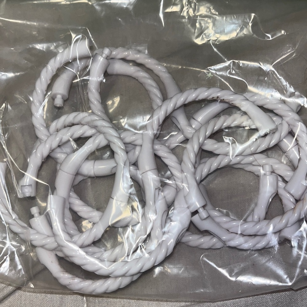 Plastic shower curtain rings